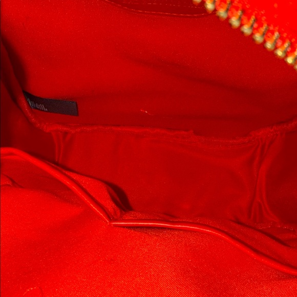 Badgley Mischka Red Quilted Backpack with Gold Accents main image 5